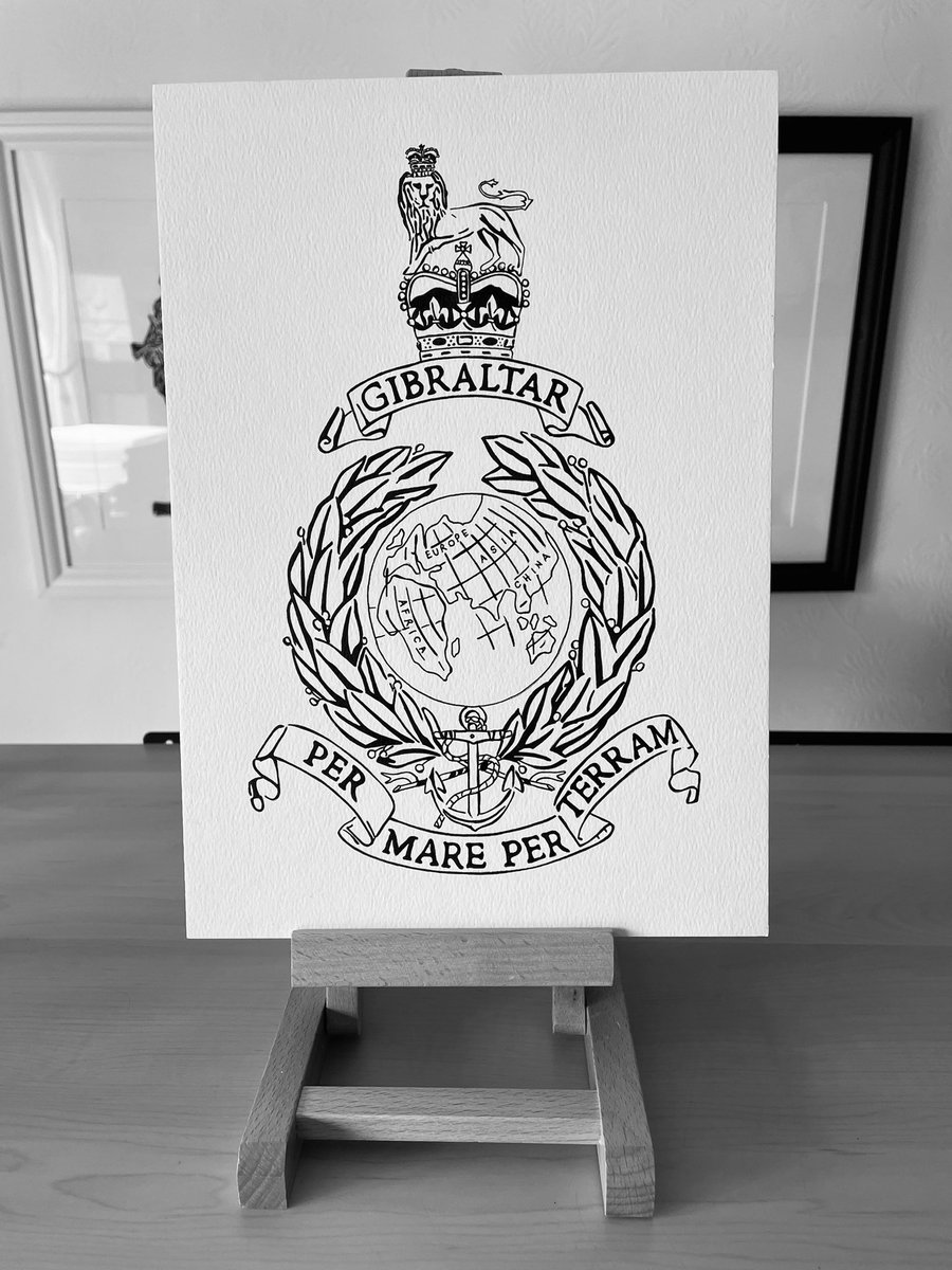 Playing with this! 

#royalmarines #globeandlaurel #royalmarinescommando #royalnavy #badge #permareperterram #inkdrawing #doodles #military #britisharmedforces #devonartist #militaryartist