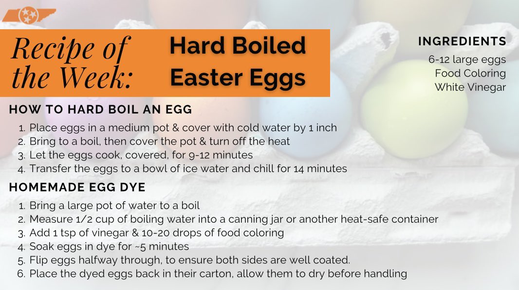 ROTW: Hard Boiled Easter Eggs 🪺

#VolNutrition #RockyTopFuel #GoVols #ROTW