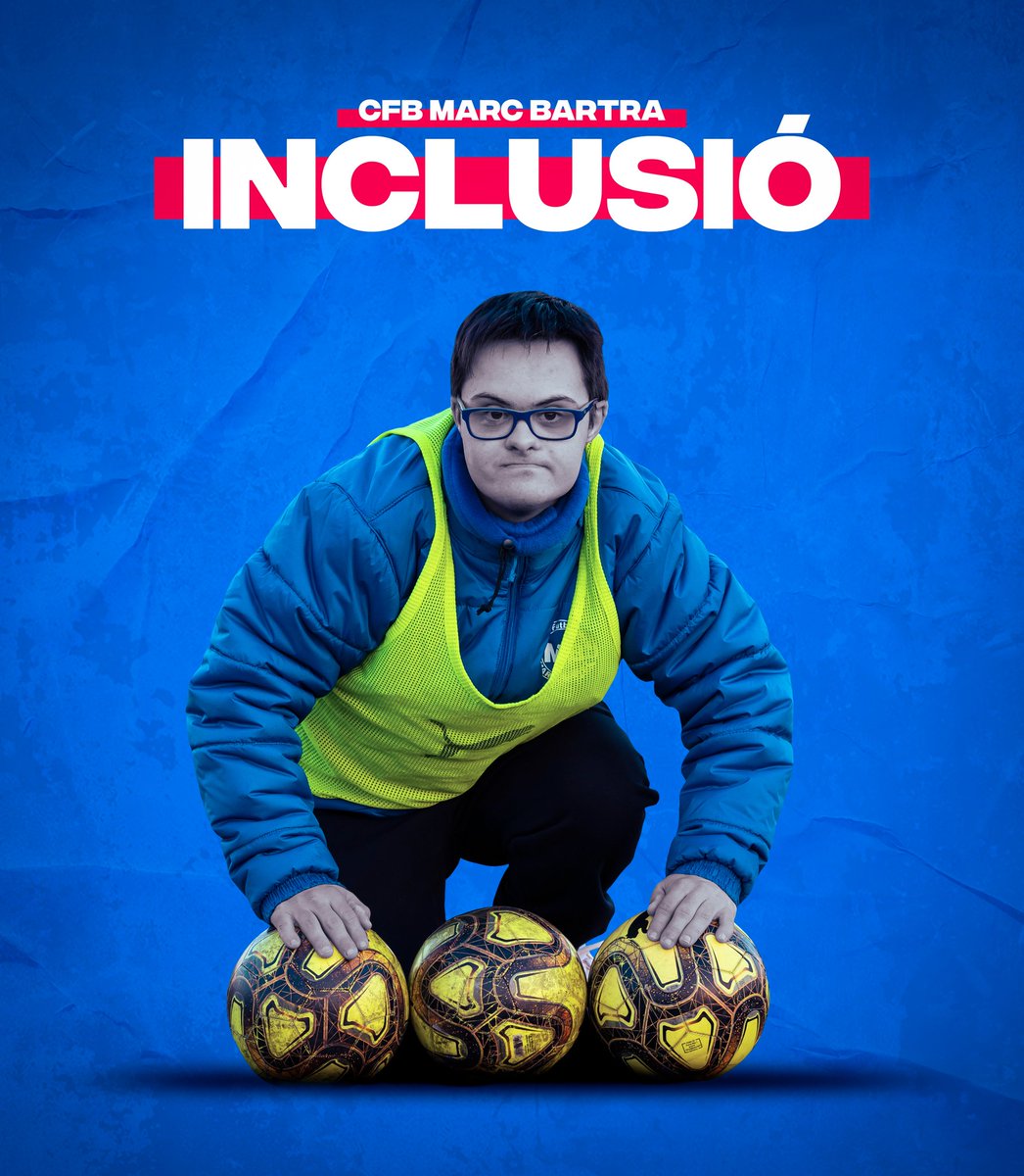 CFBMB's tweet photo. #EDUQUEMAMBVALORS Iniciem nova setmana! Aquesta setmana treballarem la inclusió 💙⚽ https://t.co/O9gSlVATMg