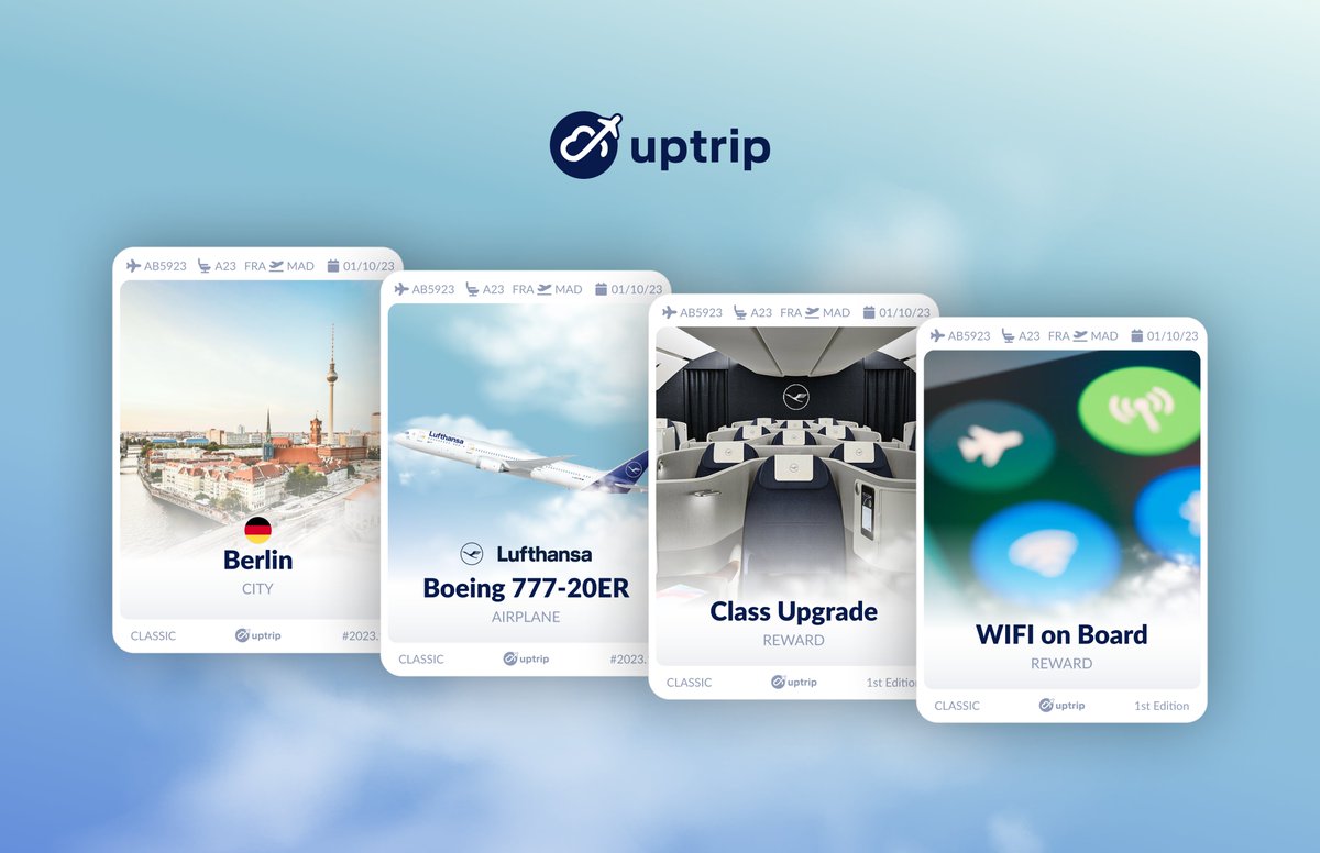 🔜 Uptrip will bring a new way for passengers to earn rewards every time they fly 🎁
#Uptrip #FlyCollectWin #NFTs