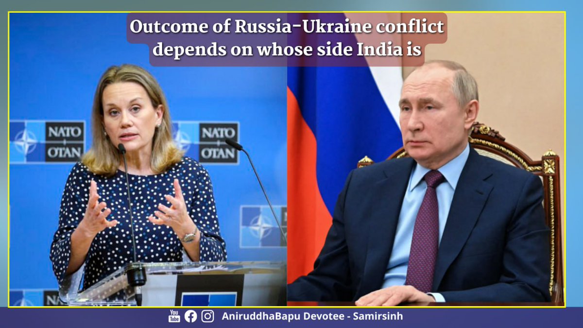 Just as #Russia declares new foreign policy in which it cites India as one of the two main allies &amp; says it will resist destructive action against ties with India, #NATO says its door is open for India for more engagement. The statements make it crystal clear that outcome of