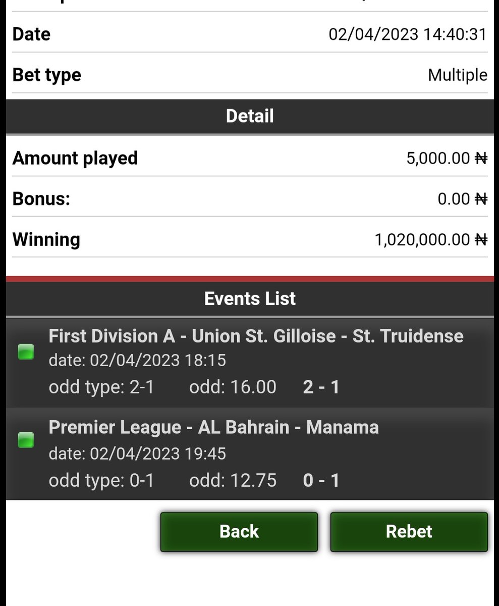 OdungaC's tweet image. This is the testimony of the game I bought yesterday @destinybetpro1...Thank for another straight wins. Please keep up the best behaviour sir.
#Marvin #Newcastle #MondayMotivation #Nagelsmann #Zidane #PeterObi #Dalot #Oyedepo #Jamb #Enrique #GrahamPotter #Chelsea #MyApril #Ebuka