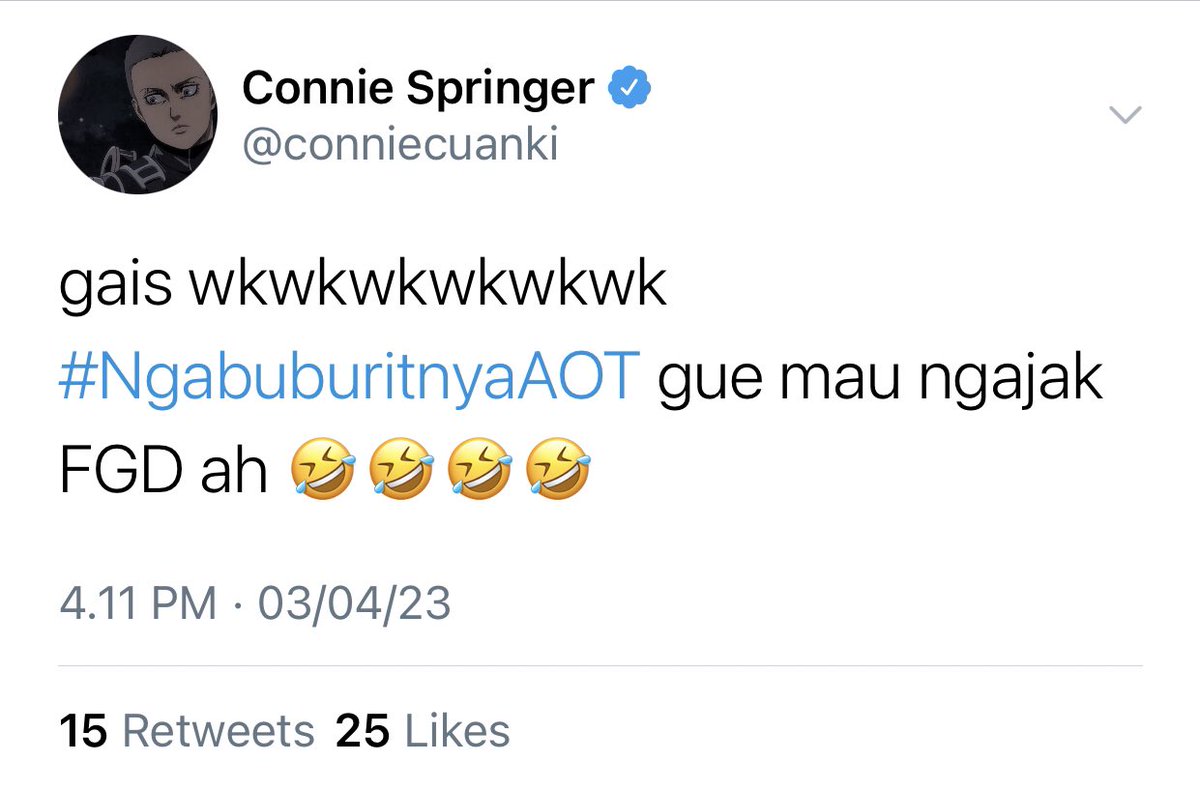 gurzgesagt's tweet photo. actor!au #NgabuburitnyaAOT is back dengan connie ngajak FGD
(warning: harshwords)
#eremika #coltkasa https://t.co/17Xq19VLpL
