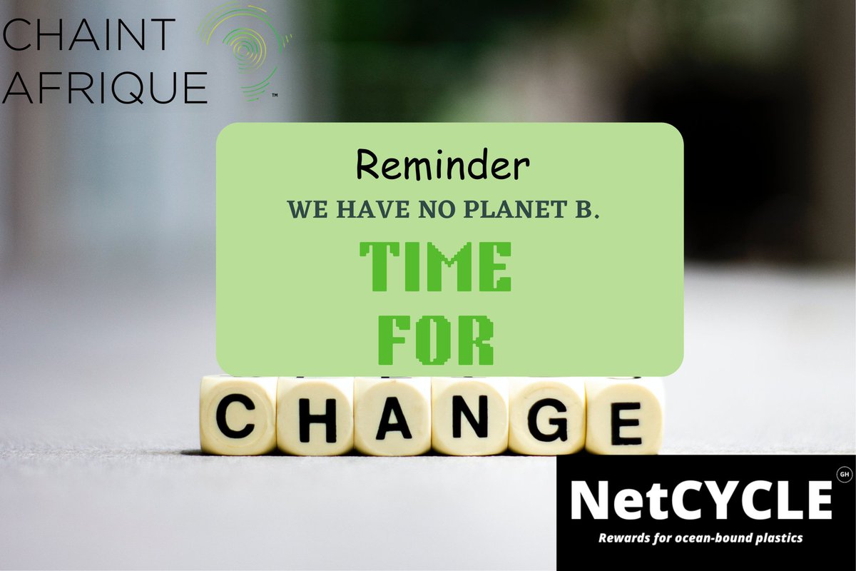 NetCYCLEgh's tweet photo. Change is hard but it's inevitable. A conscious effort to shift from our old unsustainable lifestyles to a lifestyle where our every action is accounted for and our choices are deliberate.
What are you going to change today?
Visit https://t.co/PP17qelqs5 https://t.co/5YxrPtPW4f