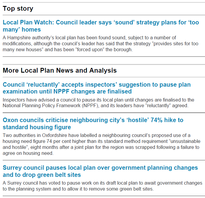 The top headlines from this morning's Planning magazine email update.

What a mess we've got ourselves in.