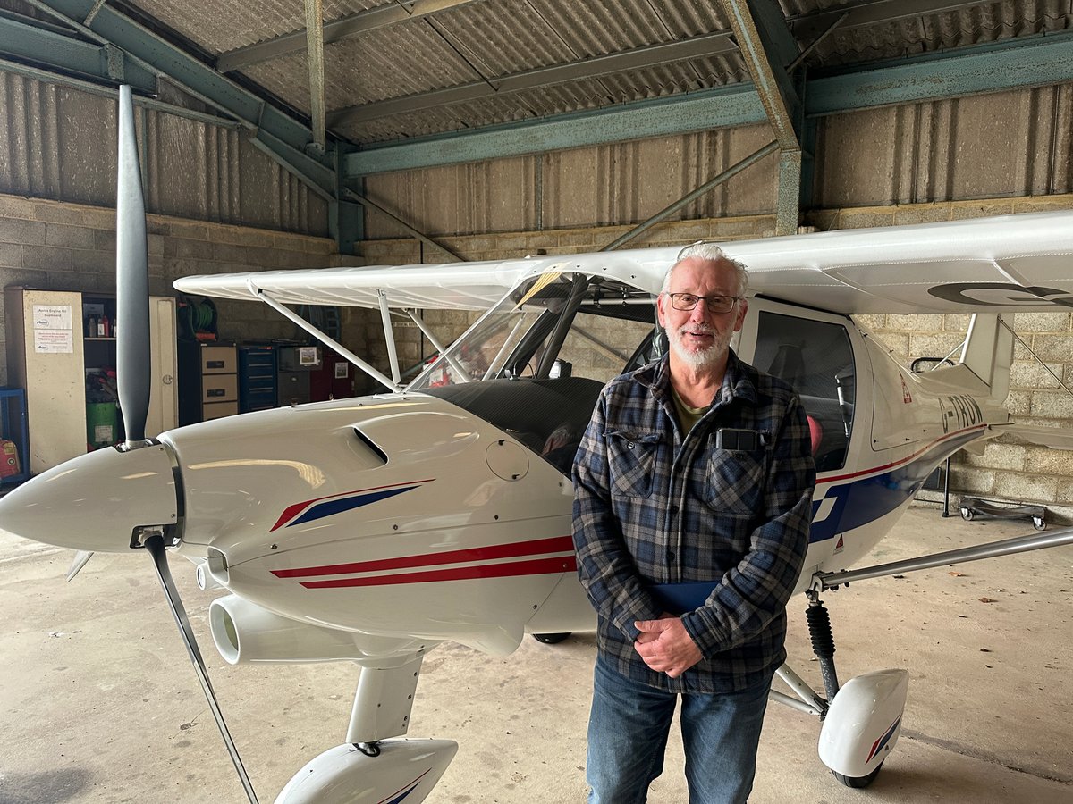 Congratulations to Gavin on revalidating his microlight rating! Well done and best of luck with your future flying! #elevationairsports #flighttraining #learntofly #microlight #britishmicrolightaircraftassociation #NPPL #ikarusc42 #c42 #flying #pilot #gloucestershireairport