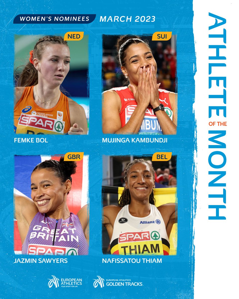 What a month! 🥵

Who is your women’s Athlete of the Month for March 2023?

Poll to follow! 🗳️ 

🤫 And don’t forget to vote on Facebook and Instagram too!