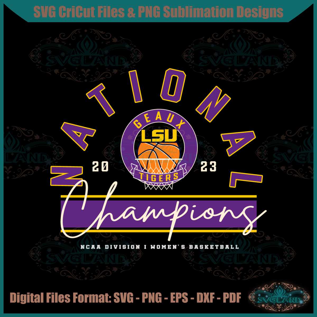 svglandshop's tweet photo. LSU Tigers Women’s Basketball 2023 NCAA Division I National Champions Svg
#svgland #trending #Design #Cricut #basketball #NCAA #digital #digitalart #cricutsvg #svgcutfiles #svgfilesforcricut #svgcuts #svgfile #vinylsvg #svg #digitaldownload #svgdesign #cricutsvgfiles #svgbundle https://t.co/ywQJnT88zS