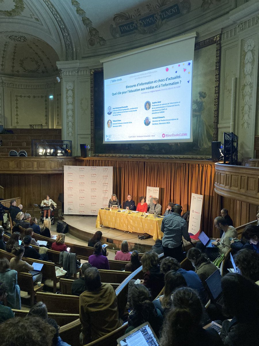 L’équipe de la CPNEF de l’audiovisuel est à la journée d’étude consacrée à l’éducation aux médias et à l’information organisée par <a href="/LeCLEMI/">CLEMI</a>  à l’occasion de ses 40 ans d’existence ! #emi