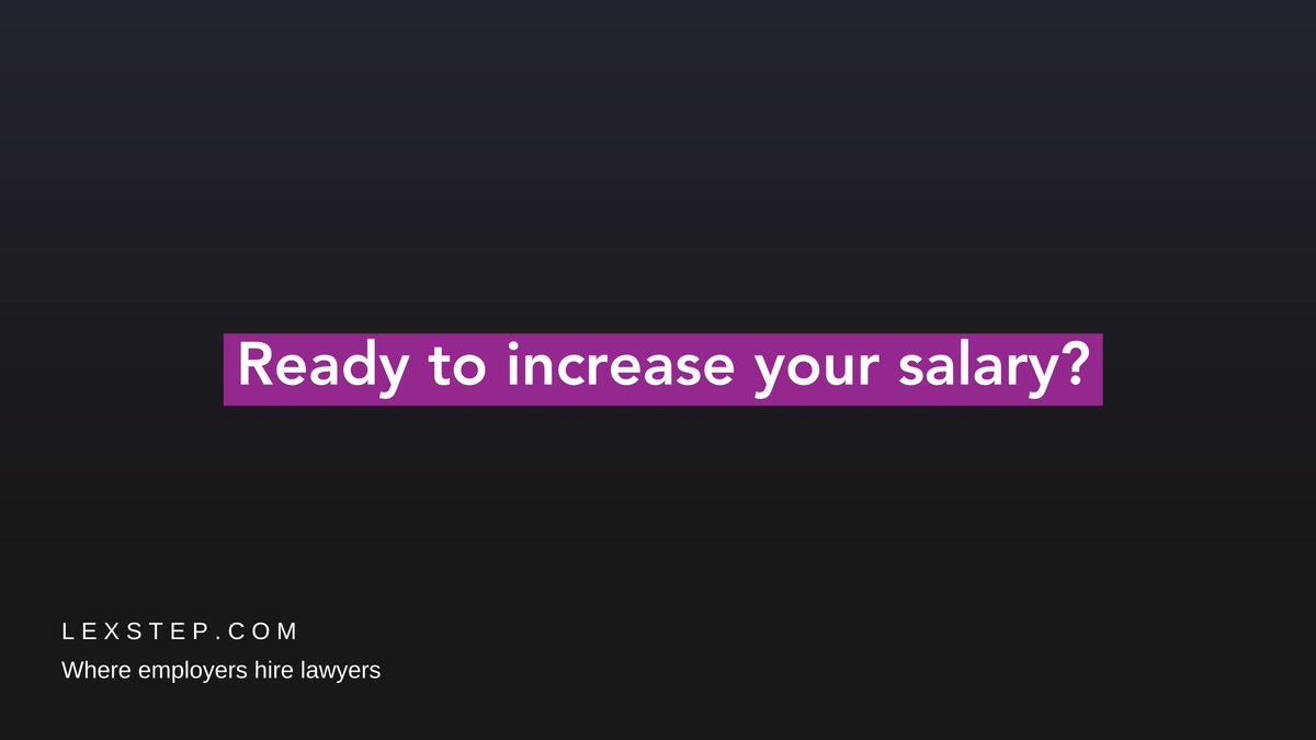 LexStepUK's tweet image. Did you know that, on average, successful LexStep members have increased their salary by over 20%? Are you ready to increase yours?

lexstep.com

#law #lawyer #careertips