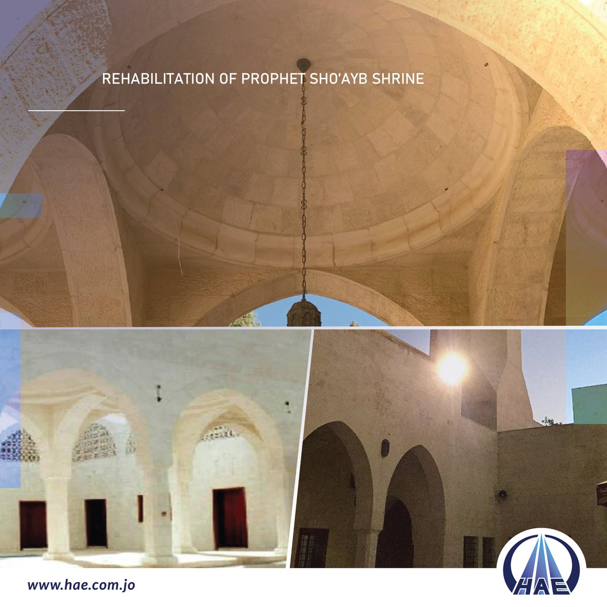 إعادة تأهيل ضريح النبي شعيب 2002
REHABILITATION OF PROPHET SHO’AYB SHRINE 2002

#Hussein_Atieh_and_Sons_Co. #hae #Jordan

#نمضي_قدماً_لمستقبل_مزدهر #الأردن #حسين_عطية