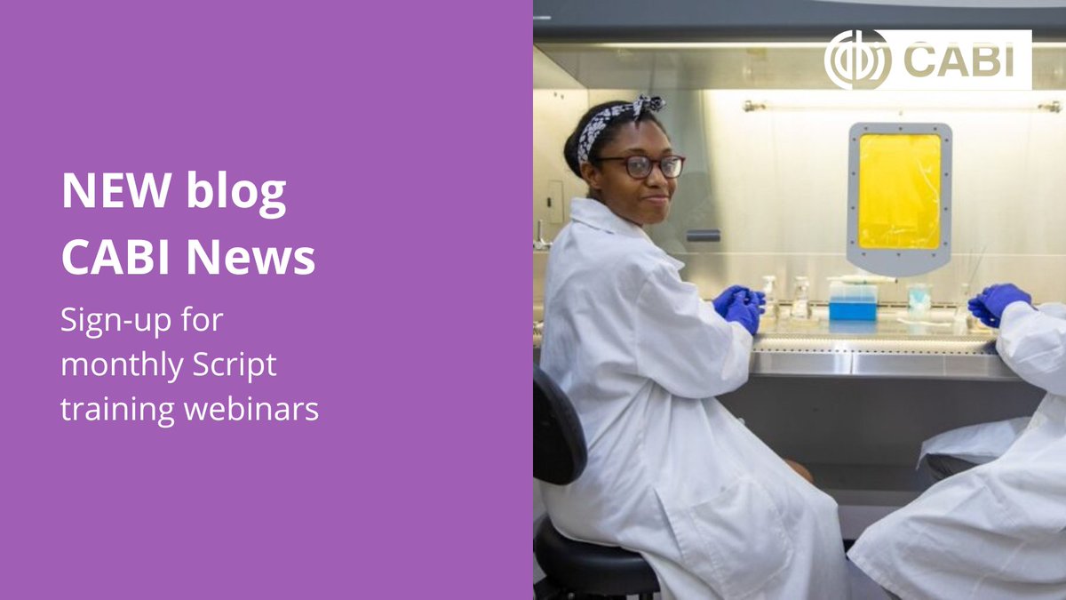 CABI_News's tweet photo. 🥼🔬 @SciDevNet's training programme, Script, invites researchers to sign-up for its new series of monthly training webinars.

The webinars look at how researchers stand to gain by communicating their research to policymakers &amp; the public.

👉 Learn more: https://t.co/49PMA688mk https://t.co/GrSe4Fkf1F
