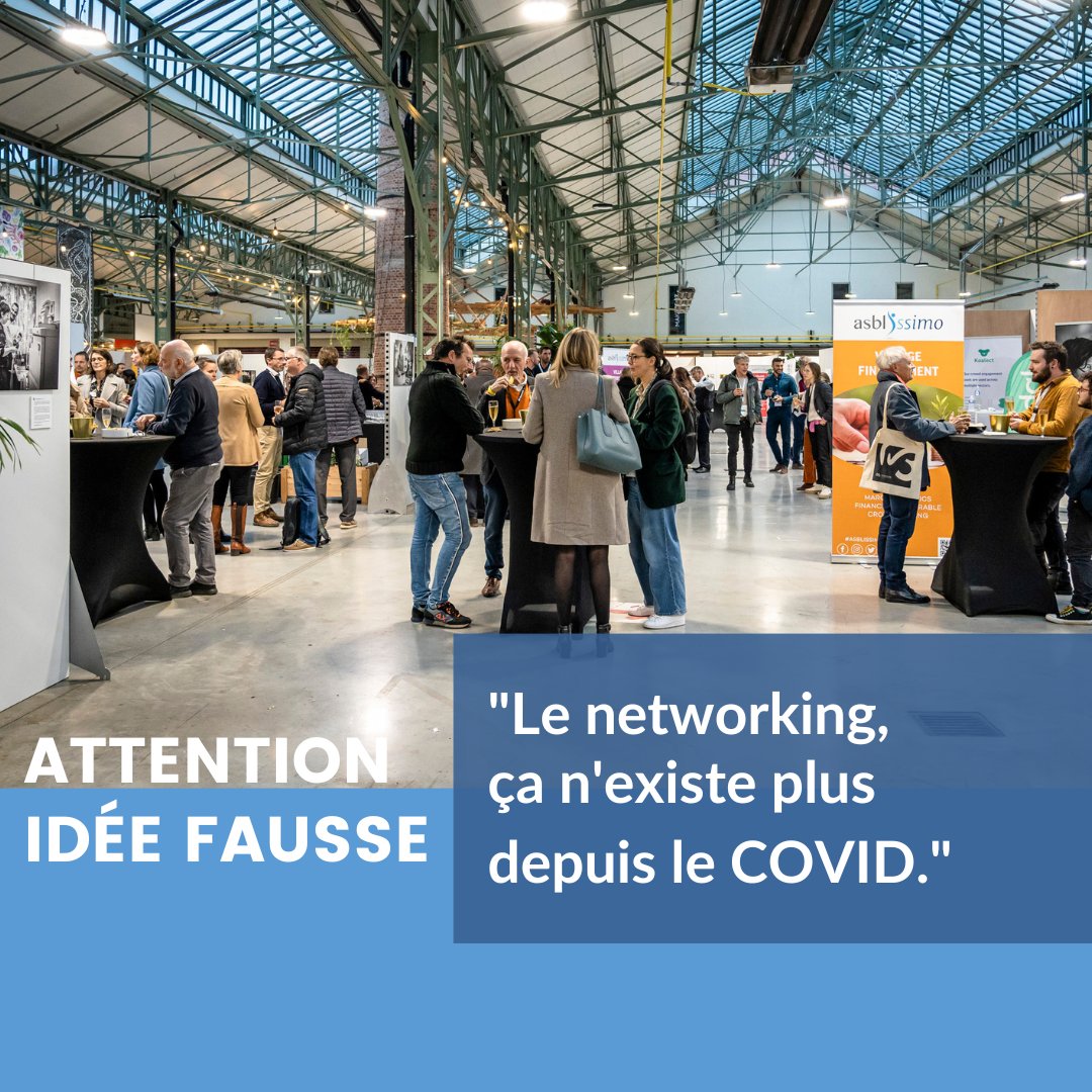 Le #networking n’existe plus depuis le COVID.

Vous n’êtes pas d’accord avec cette affirmation ? Nous non plus. La crise sanitaire est derrière nous et nous sommes prêts à renouer les liens entre tous les acteurs du secteur.

#attentionidéefausse #cliché #asbl #salon #Bruxelles
