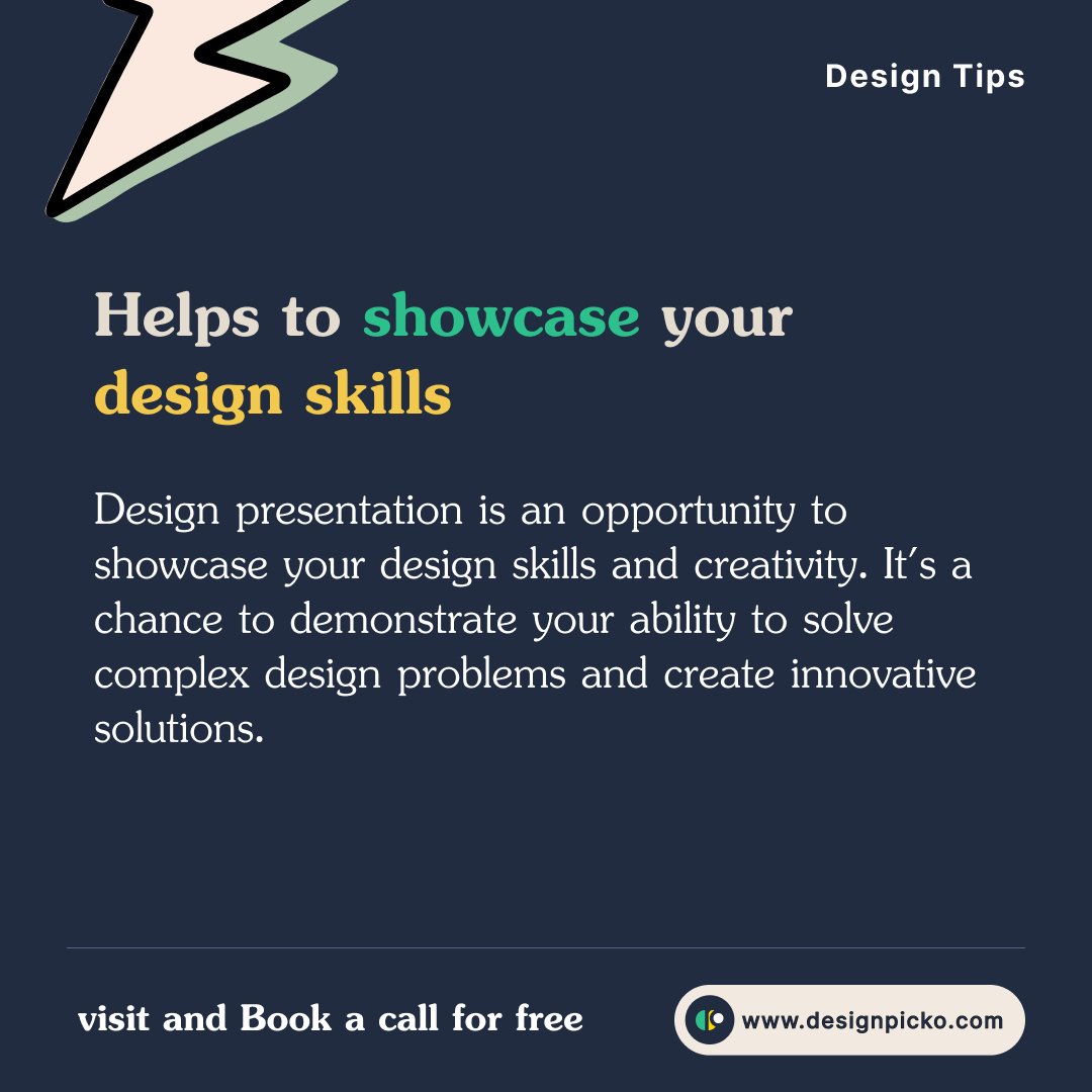 DesignPicko's tweet image. 5 Reasons: Why Design Presentation is Crucial in the Design 

#designtips #designpresentation #Presentation #Presentationskill #uiPresentation #designer #designpicko #showcase #designtips2023 #designideas #ideamaker #trendy #designcrucial #uidesign #designarmy #unlimiteddesign