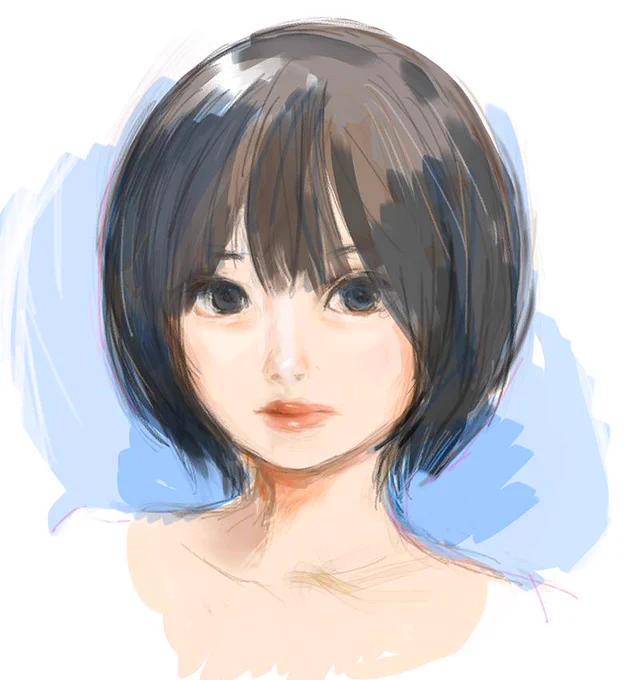 前に描いたうしじまさん 