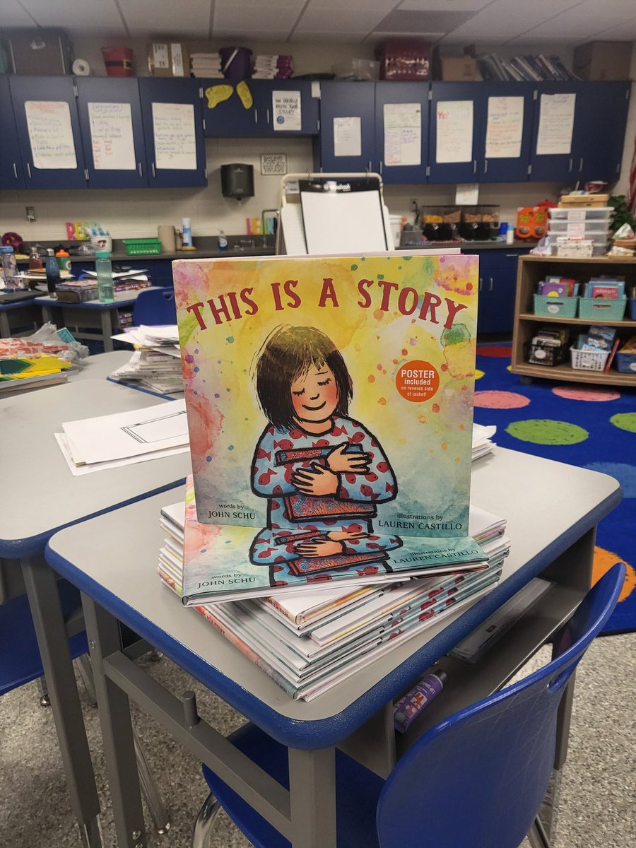 hmjensen31's tweet photo. #larson455 is super excited for our visit with @MrSchuReads this Thursday! I am giving 10 lucky young people This Is A Story to get them ready for Mr. Schu! HAPPY HAPPY READING! https://t.co/TpxXRjtMup