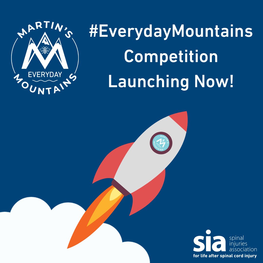 The <a href="/spinalinjuries/">Spinal Injuries Association</a> #EverydayMountains Prize Competition is now LIVE!!

For your chance to win free equipment or support packages, enter through the link below!

spinal.co.uk/news/everydaym…