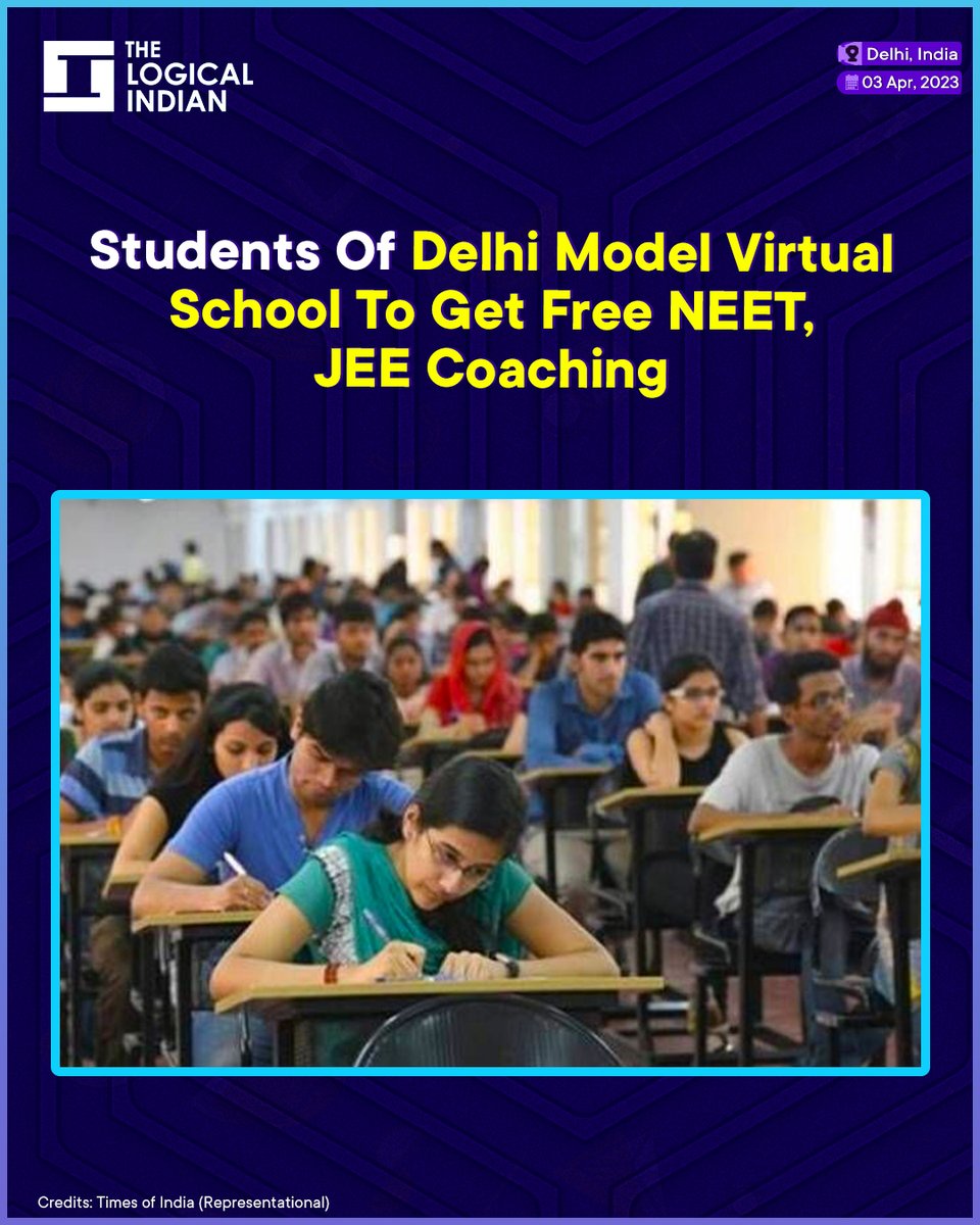 LogicalIndians's tweet image. Delhi Education Minister Atishi announced on Sunday that Delhi Model Virtual School (DMVS) students would receive free coaching for JEE and NEET.

#DelhiModelVirtualSchool  #NEETCoachingClasses  #jeecoachingclass