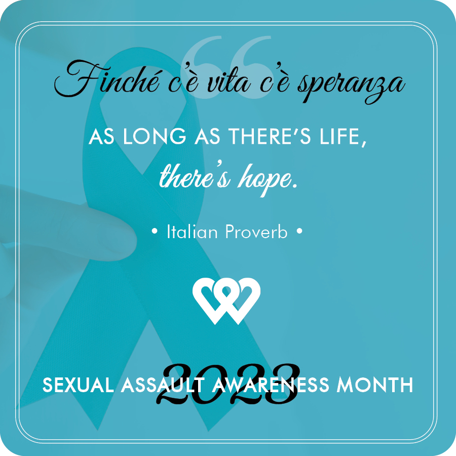 This month, we focus on the hope of survivors as they work to overcome violence, heal and transform their lives. We believe. And we support them on their journey. #SAAM #HopeStartsHere #HopeStartswithYou #webelieve 💙