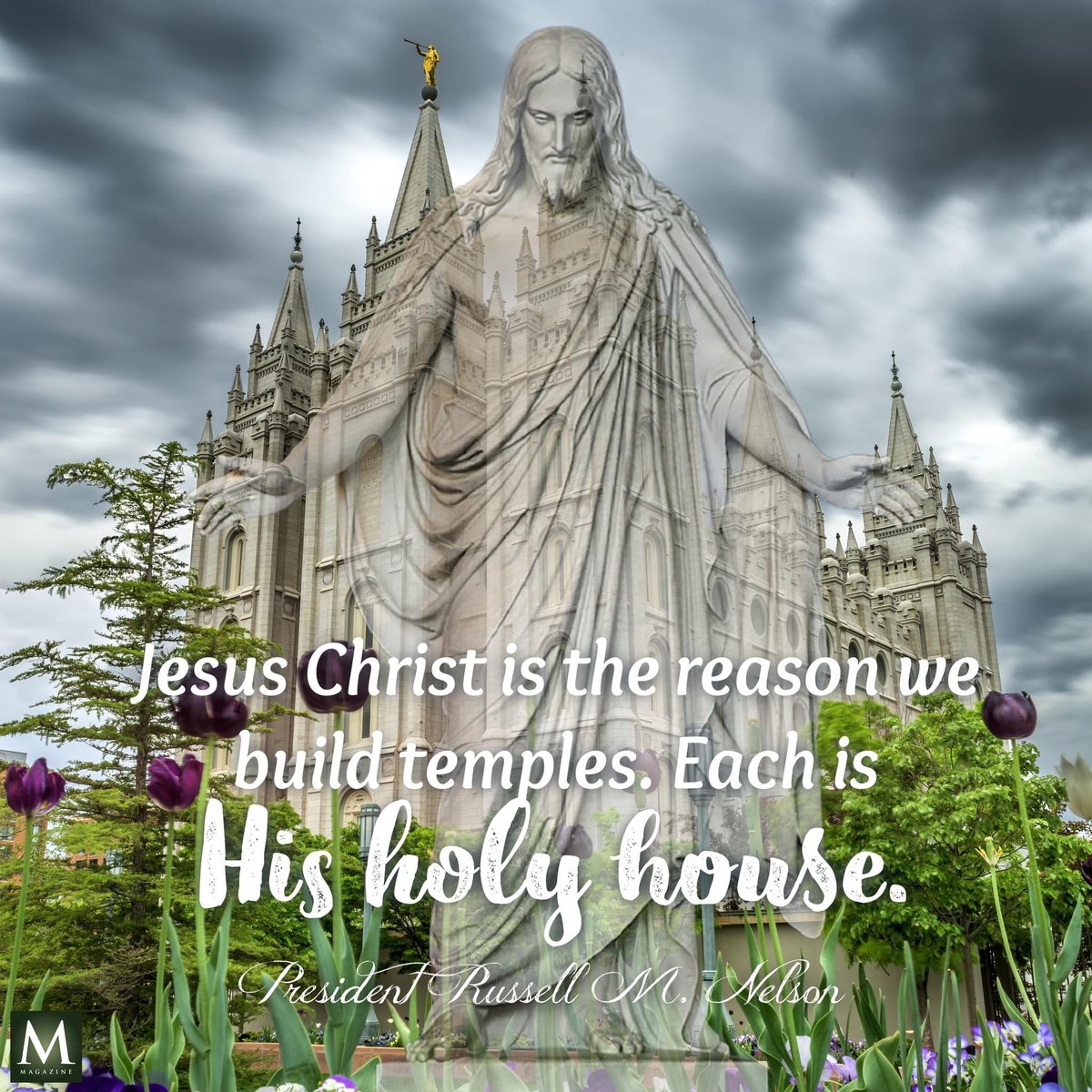 'Jesus Christ is the reason we build temples. Each is His holy house.' ~ President Russell M. Nelson 

#LDSTemples #FamiliesCanBeForever #ChildrenOfGod #GodLovesYou #EternalLife #HearHim #ShareGoodness #TrustGod #ComeUntoChrist #CountOnHim #TheChurchOfJesusChristOfLatterDaySaints