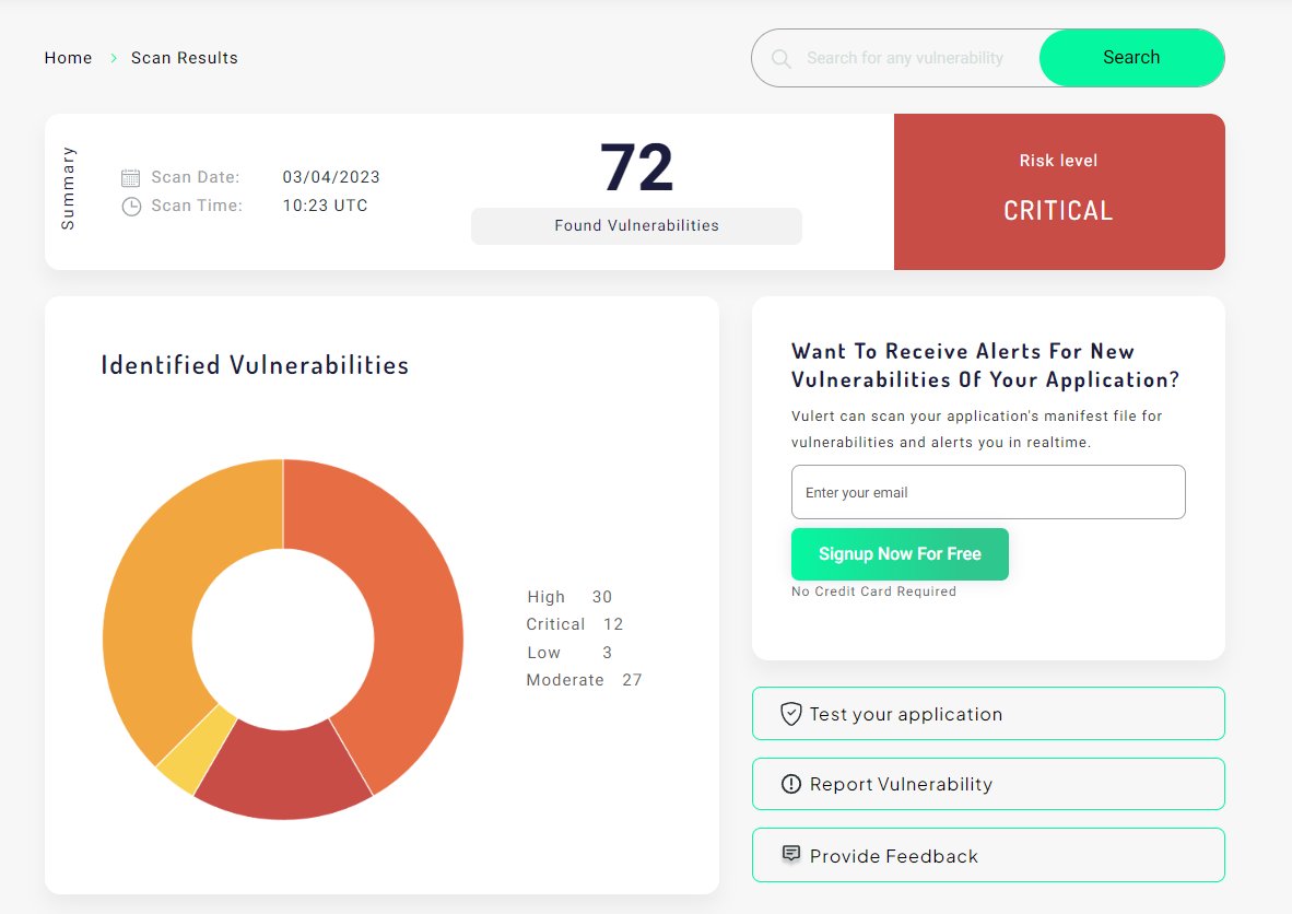 Exciting news! Vulert now detects and monitors security issues in SBOMs. US Law mandates that government agencies obtain SBOMs for new products. scan your for free at vulert.com/abom - no signup or credit card required!
#cybersecuritytips #DevOps #DevSecOps #bugbountytips