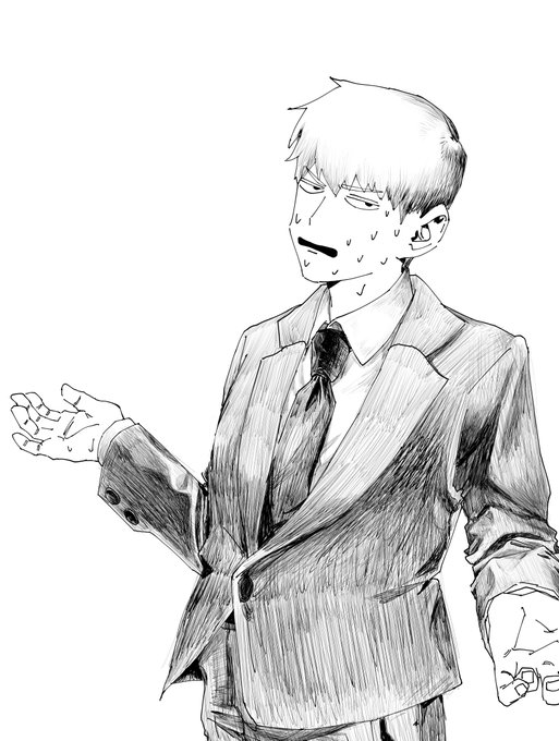 エイプリルフールに上げたかった嘘がバレかける霊幻#モブサイコ100#mp100#霊幻新隆 