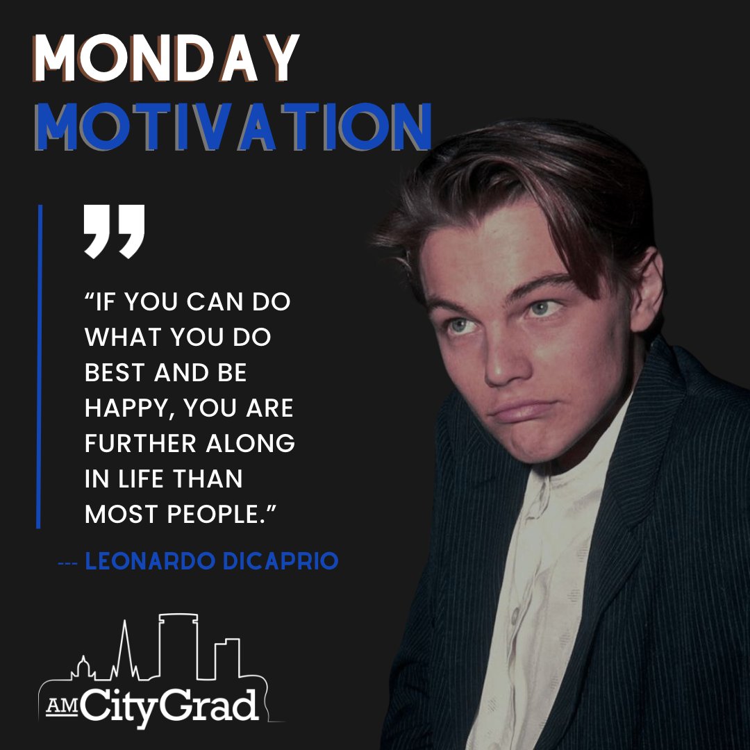 AMCityGrad's tweet image. Monday Motivation Featuring Leanardo Dicaprio

Check out the website to get started on your dream career path

amcitygrad.com

#motivationalquote #motivationmonday #motivationquote #motivation101 #motivations