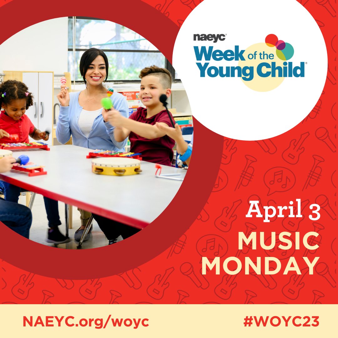 When children sing, dance, &amp; listen to music, they develop their language &amp; early literacy skills while being active &amp; encouraging movement. Make up &amp; record your own unique version of a song or write your own, &amp; share it on your own social media using the #WOYC23 hashtag!