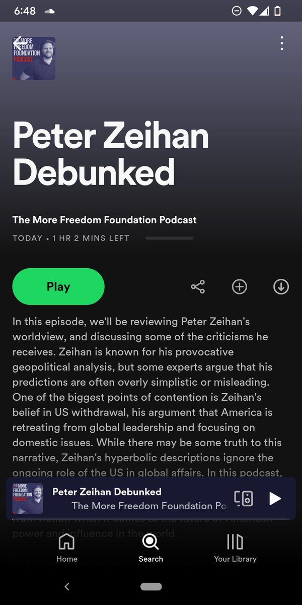 RobboLaw's tweet image. New Podcast! Continuing on the #PeterZeihan theme we've got a solid hour of discussion of the geopolitical analyst's highs and lows... #geopolitics spotify.link/puaPOdr8Gyb