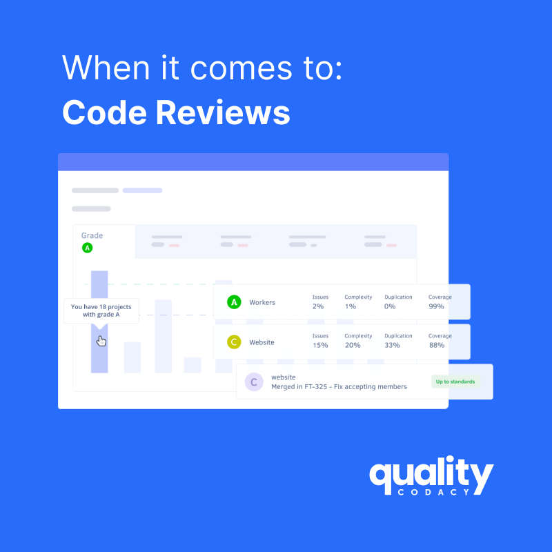codacy's tweet photo. When it comes to code reviews and code standardization there is no substitute for quality. Get started with your FREE trial.