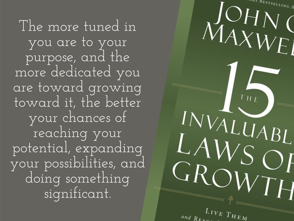 ingramhollyann's tweet photo. Being challenged by @TheJohnCMaxwell’s book on #LawsOfGrowth to chase growth - not goals - through daily habits and focusing on small wins. #GrowthMindset #LeadershipDevelopment https://t.co/y3PVuWSesn