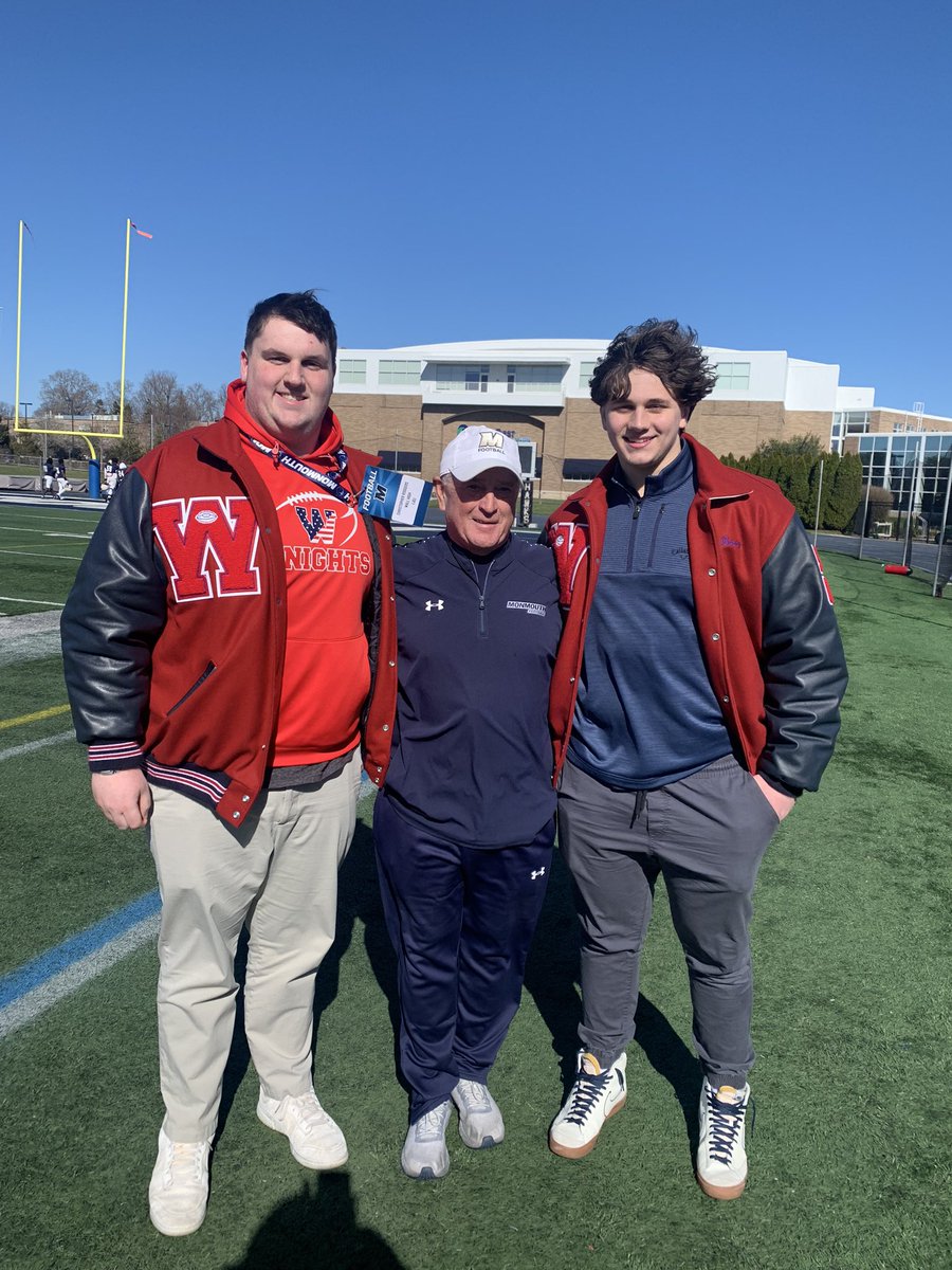 Thank you @MUHawksFB for having me at Monmouth! Campus was amazing and it was great meeting the staff! @CoachGabeMU @CoachJeffGallo