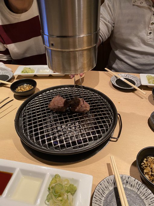 絵描き友達と焼肉なう〜(*'꒳`*)🥩 