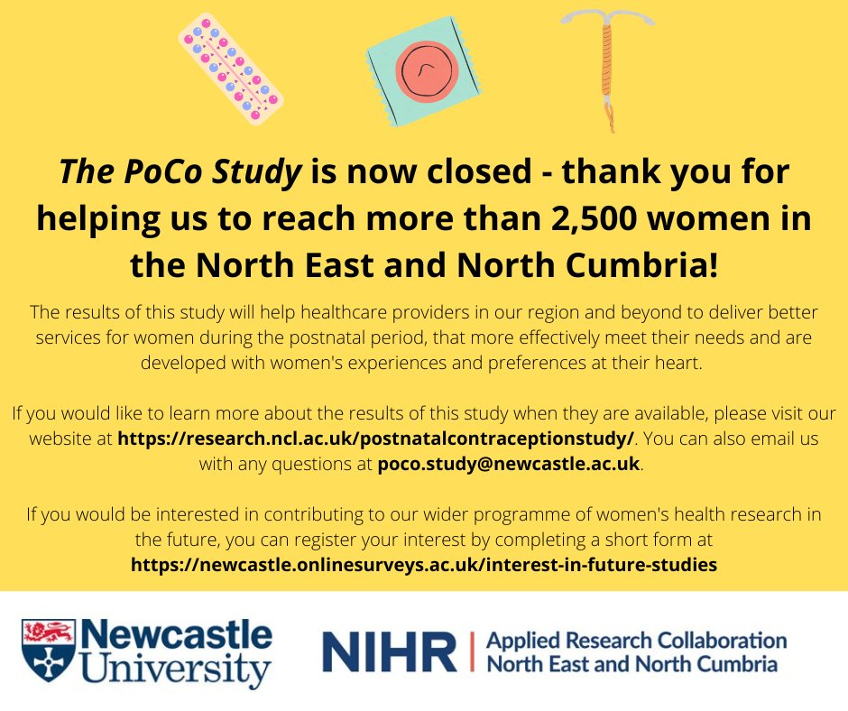 THANK YOU!

research.ncl.ac.uk/postnatalcontr…

newcastle.onlinesurveys.ac.uk/interest-in-fu…