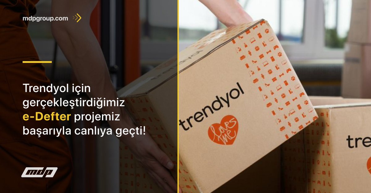 E-ticaret sektörünün en önemli oyuncuları arasında yer alan Trendyol için gerçekleştirdiğimiz e-Defter projemizi başarıyla canlıya aldık. 💯

Projede emeği geçen tüm paydaşları tebrik ederiz.👏

mdpgroup.com/cozumler/e-def…