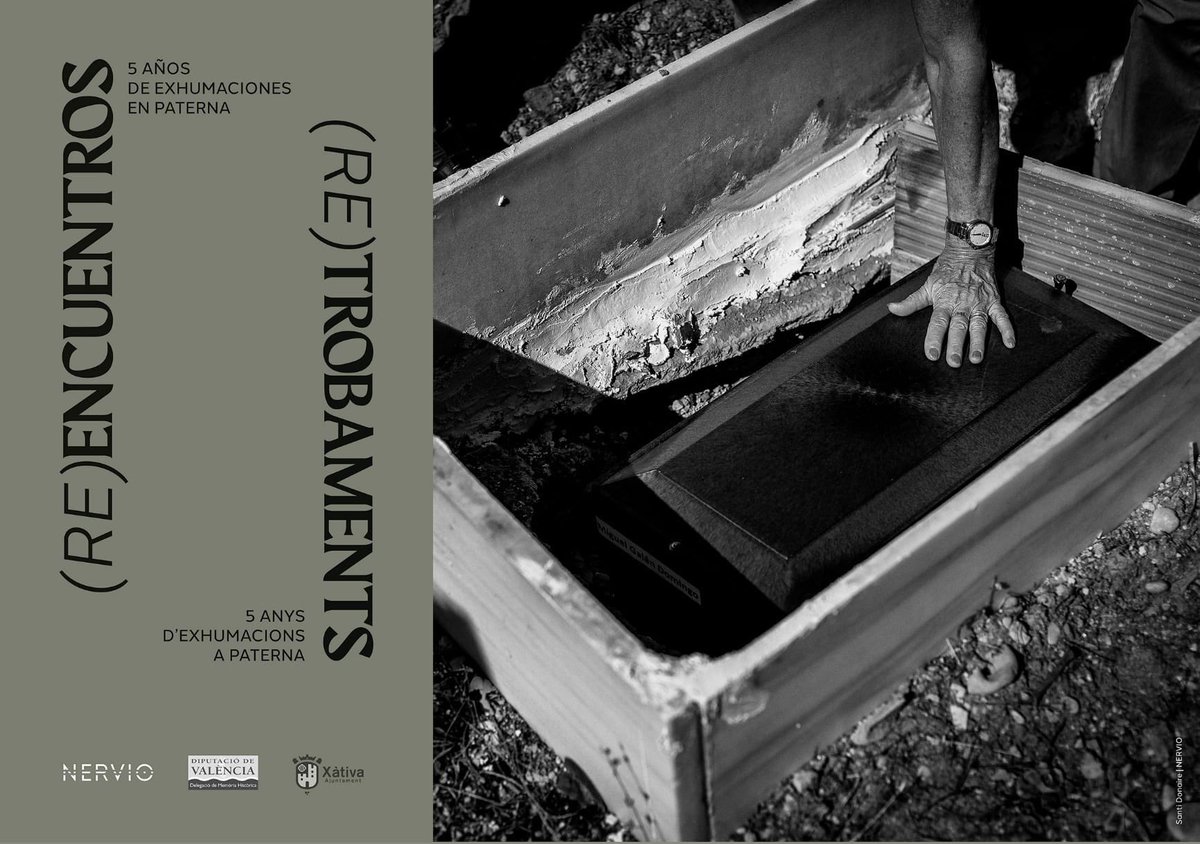 esedonaire's tweet photo. Un honor coordinar la exposición de @nerviodocs “(Re)Encuentros: 5 años de exhumaciones en Paterna” donde se puede ver mi trabajo, el de @javijuliophoto y @EloyArizaPhoto y los textos de Alba García y diseño de Martas Horcas

5 años de trabajos ahora en la calle para y por todxs https://t.co/I9B5wm39uq