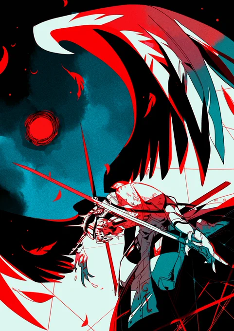 Kofi for ! Goro Akechi from Persona 5 as archangel! 
