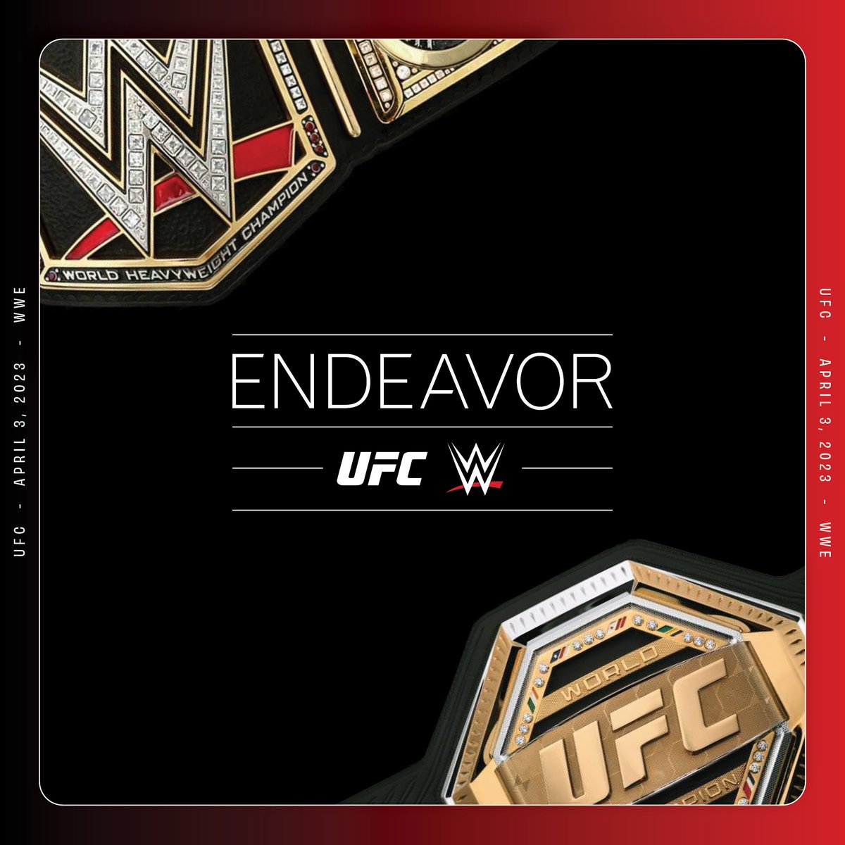 GauloisDuCatch's tweet photo. BREAKING NEWS : c'est désormais officiel, Endeavor rachète la WWE pour 9.3 milliards de dollars ! https://t.co/ZQN9jnnQkn