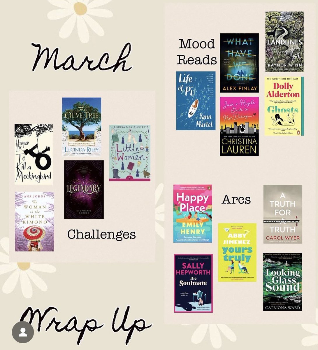 #marchwrapup
Here are the books I've read during March, I enjoyed every single one of them.