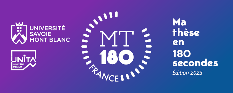 Univ_Savoie's tweet photo. ⏰L'aventure @MT180 s'est achevée le 21/03 pour @HerveDiDomenico du @LIBM_lab et Ranya El Hadri du #LISTIC, aux portes de la demi-finale nationale. L'USMB les félicite ainsi que l'ensemble des doctorants ayant concouru !
👉Retrouvez leurs prestations : https://t.co/RDrK90jL8C https://t.co/C8sNJYAm8K