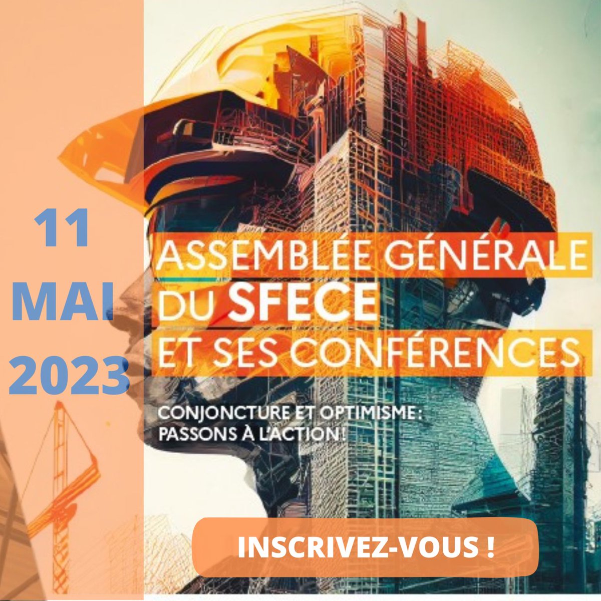 SFECE_FFB's tweet photo. [Evénement 📣]
L'Assemblée générale du SFECE et ses conférences se tiendront le 11 mai 2023 à Paris rue du Débarcadère. 
L'Assemblée Générale réservée aux adhérents débutera à 09H00. 

Pour en savoir plus et s'inscrire : https://t.co/WzvVuiYKzp

#SFECE #echafaudage https://t.co/or4H72don4