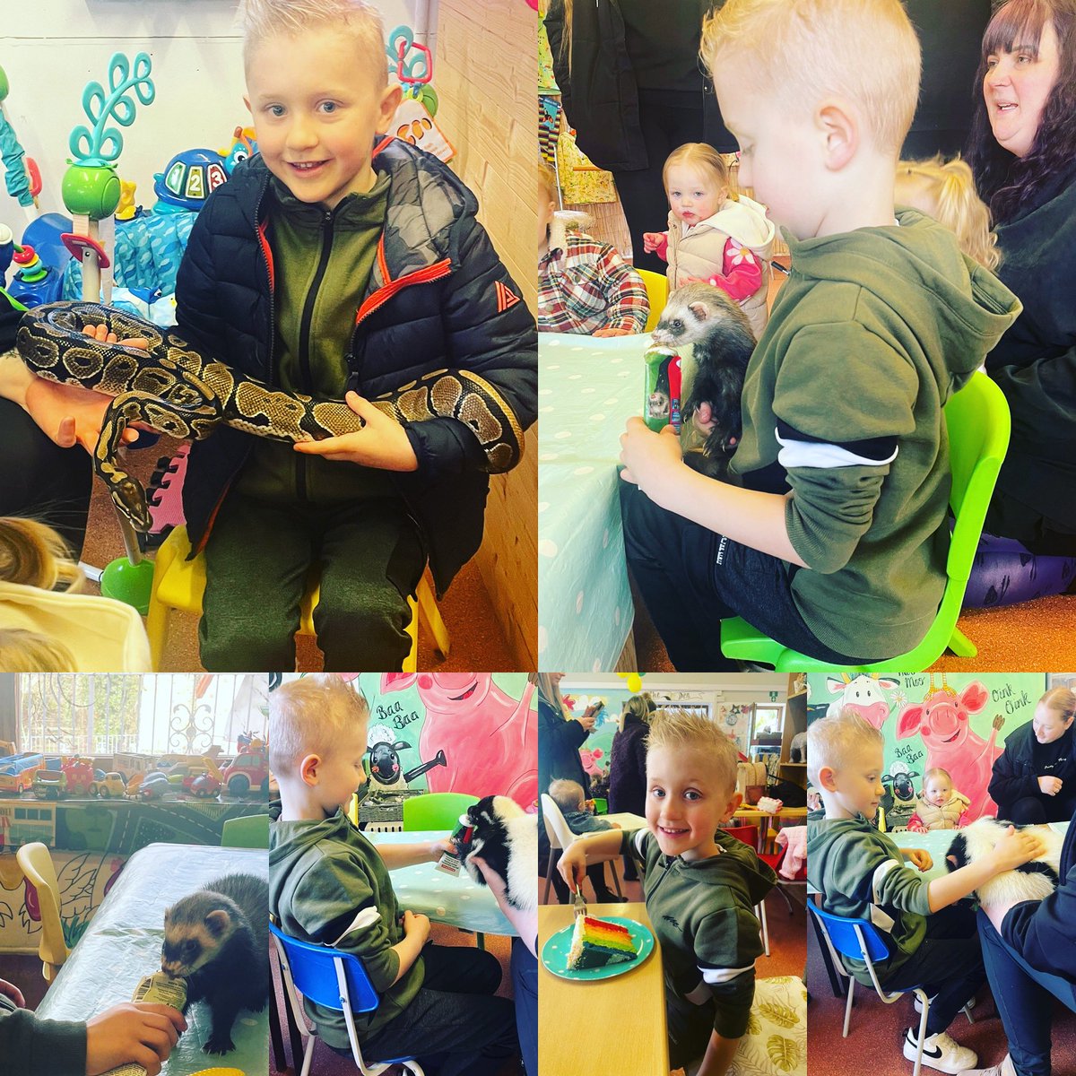 leianKJ's tweet photo. Jude’s had a lovely morning meeting some animals 🐍 🦨 @MPSClass5 @MapplewellPSRec https://t.co/C1R1gA0Faq