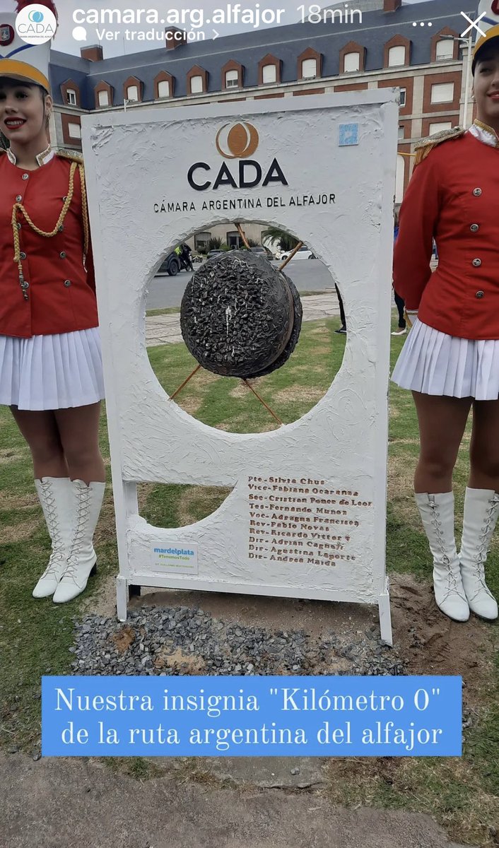 🔸La insignia en la Plaza del Milenium escoltada por la Guardia del Mar, para que todos los vecinos y quienes visiten la ciudad se tomen una  foto con El Alfajor “Un embajador cultural en el mundo!! <a href="/munimardelplata/">Municipalidad de General Pueyrredon</a> @CADA <a href="/marcapaisar/">Marca País Argentina</a> <a href="/cielospampeanos/">Alfajores Cielos Pampeanos</a> <a href="/AgriculturaAR/">Secretaría de Agricultura, Ganadería y Pesca</a> <a href="/Havanna_arg/">Havanna Argentina</a>