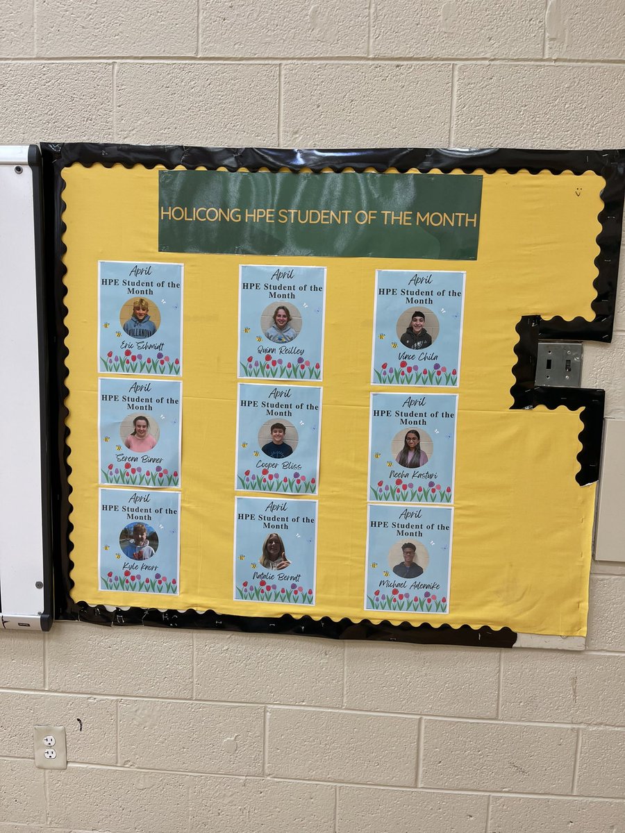 April Showers bring new Students of the Month!
