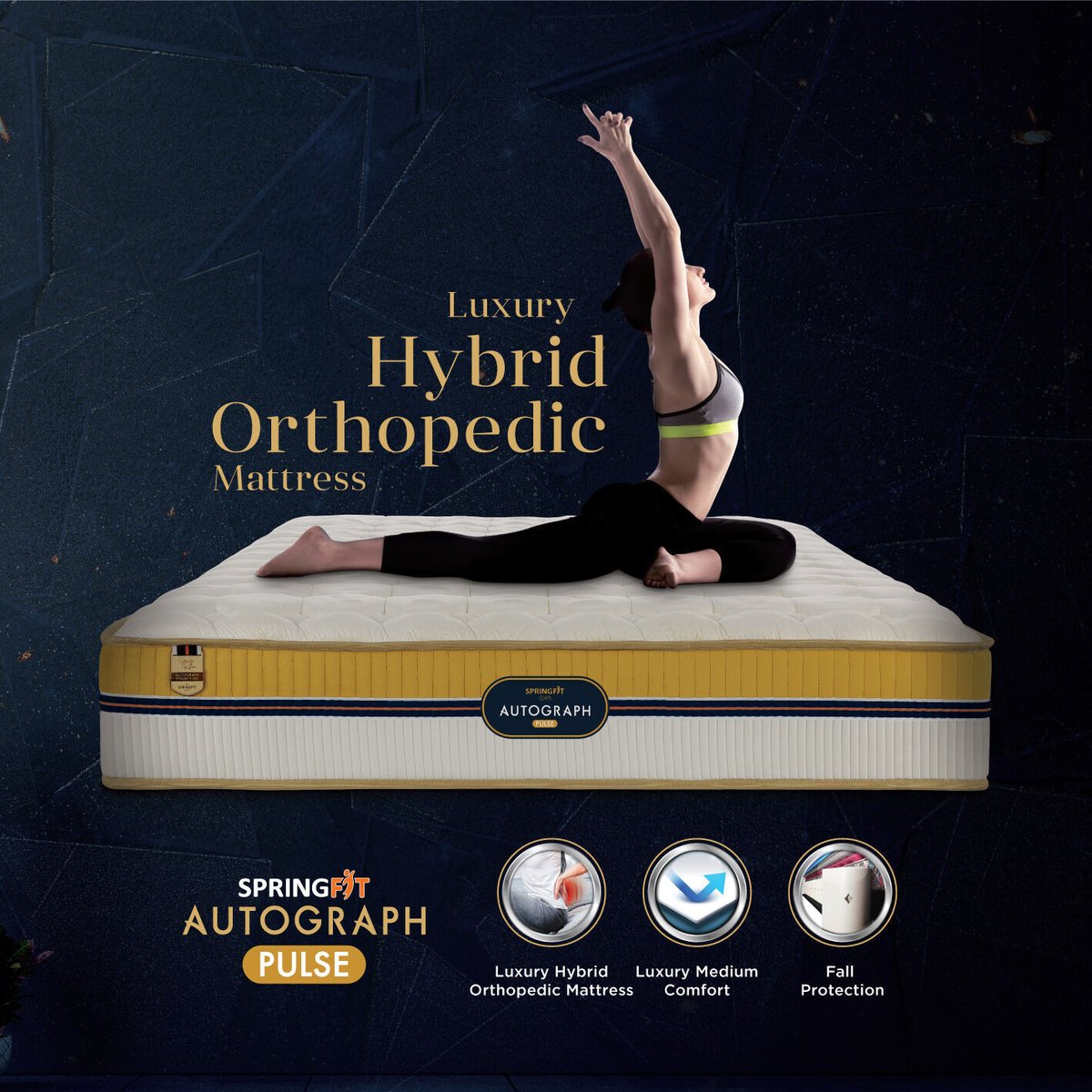 Springfit #AutographPulsemattress—The world's most amazing hybrid #mattress is designed to make you fall in love with slumber.

Order it now at springfit.com

#SpringfitNepal #nepal #Springfit #Springfitmattress #Hybridmattress #LuxuriousMattress #PremiumMattress #sleep