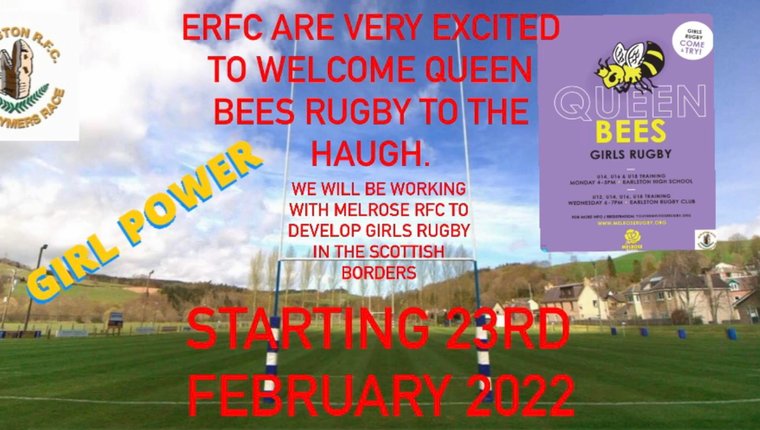 ERFC PRESENTS QUEEN BEES RUGBY. #Pitchero pitchero.com/clubs/earlston…
