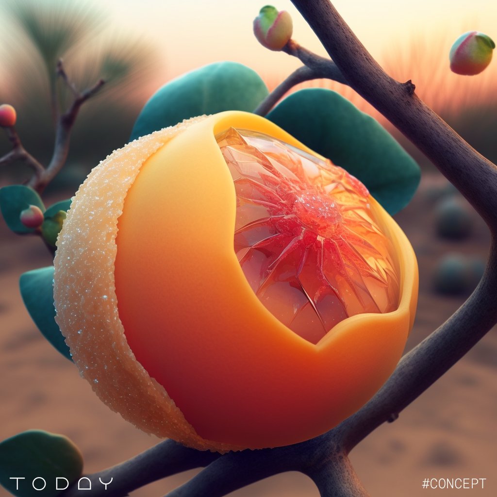 youmio_ai's tweet photo. All that time growing &amp; nurturing my garden is paying off. Some of my plants are producing wonderful fruit, Hmm...what I should do with them? 🍑 ⚡ 🍊 ⚡🫒 

Oh.....I thought I saw a little creature move from the corner of my eye just now 👀

#whatsahoyo #playtoday #todaythegame https://t.co/AjWjDArbiN