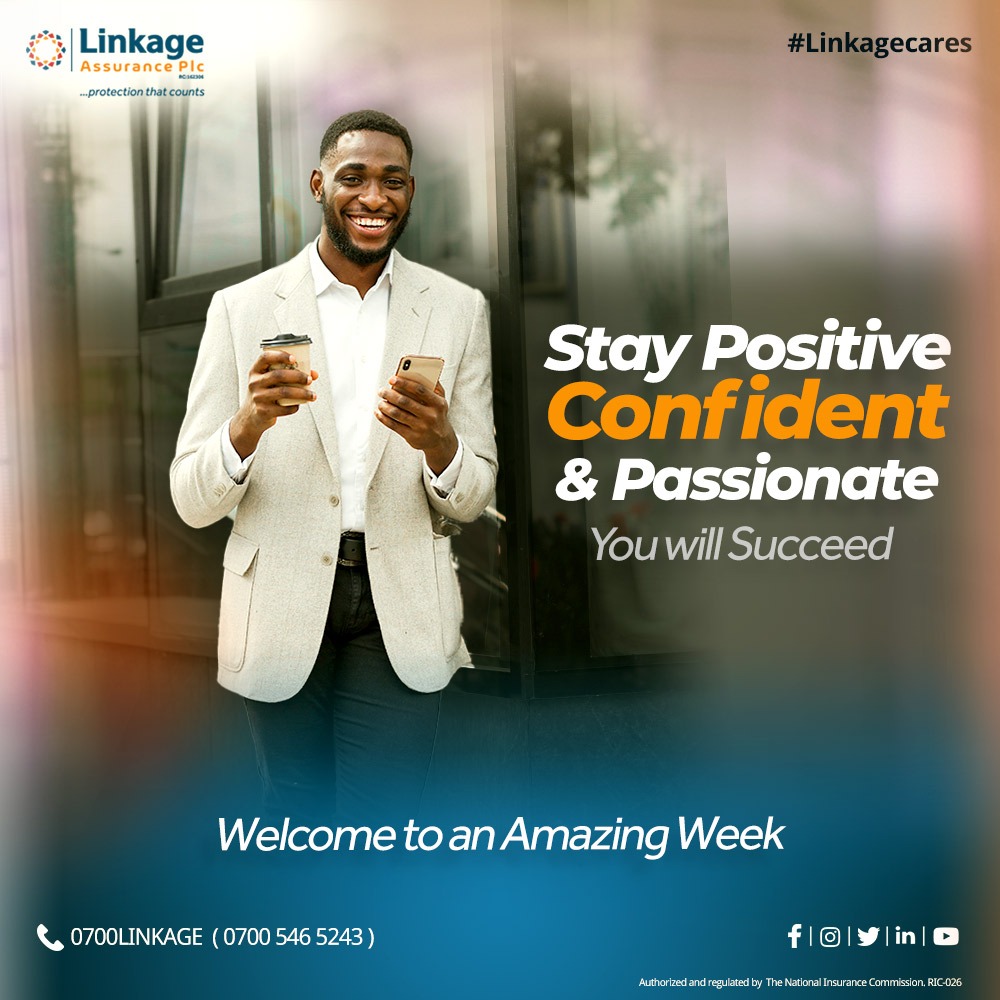 LinkageNg's tweet photo. When you believe in yourself and love what you do anything is Possible.
Welcome to a New Week.
Need Insurance? Please visit https://t.co/5GOoAtiPBt
#MondayKickoff #MondayMotivation #April #Motivation #NewWeek #MondayThoughts #Insurance #Linkagecares #Protectionthatcounts https://t.co/7OUFiSjTuH
