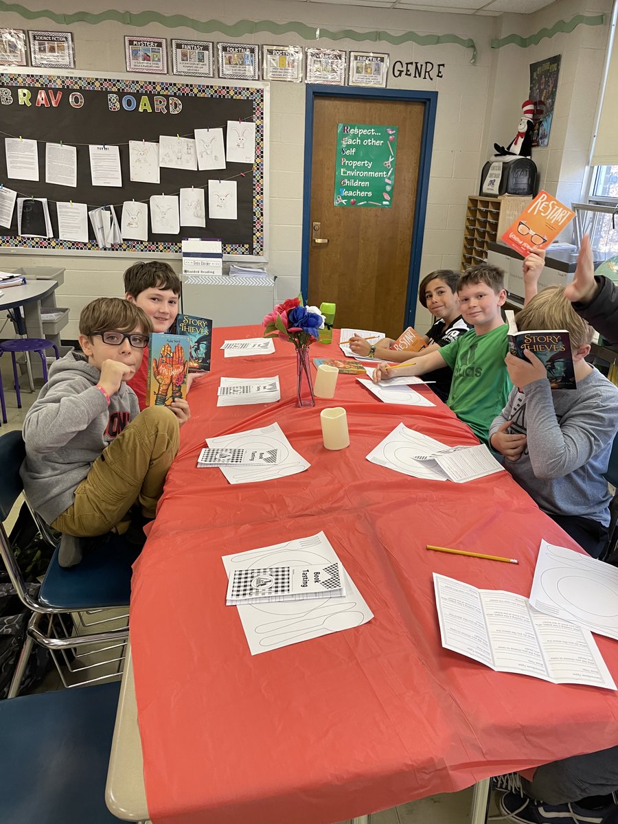 freud_nancy's tweet photo. Round 2 of after school Book Club is underway! After a successful book tasting with 4 amazing choices, students chose Restart by @gordonkorman ! Looking forward to diving into this one! #celebratereading @leanne_demarco #whitinwarriors @UxbWhitin https://t.co/Q0vGg3m2m0