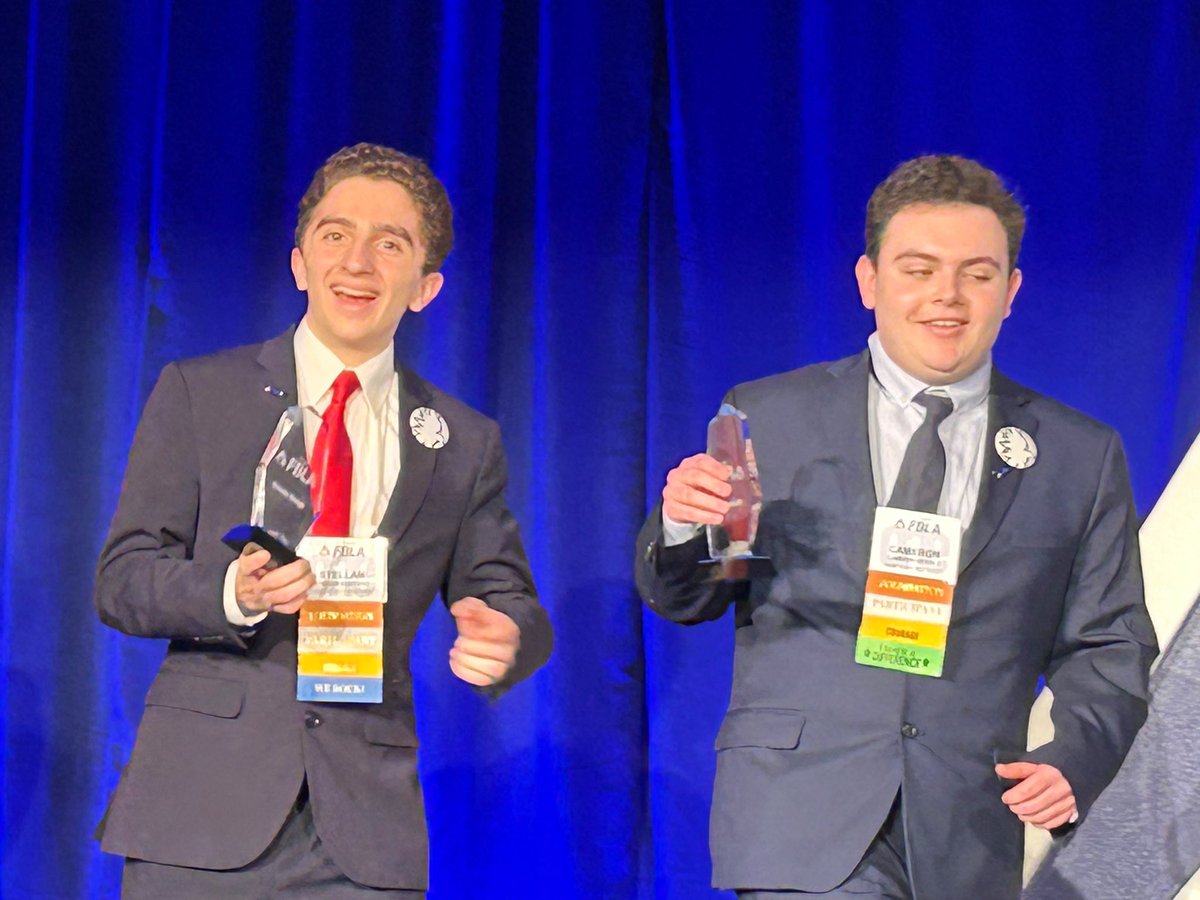 What’s this? 

Well it’s 2023 FBLA State Champions in Website Design
 
Cameron Nichols  and Stellan Stafford
 
They will be representing Virginia at the National FBLA Competition in Atlanta this summer! <a href="/FrankWCoxHS/">Frank W. Cox HS</a>